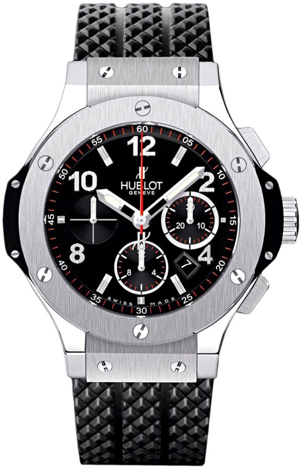 hublot herrklocka 301.sx.130.rx big bang evolution svart/gummi ø44.5
