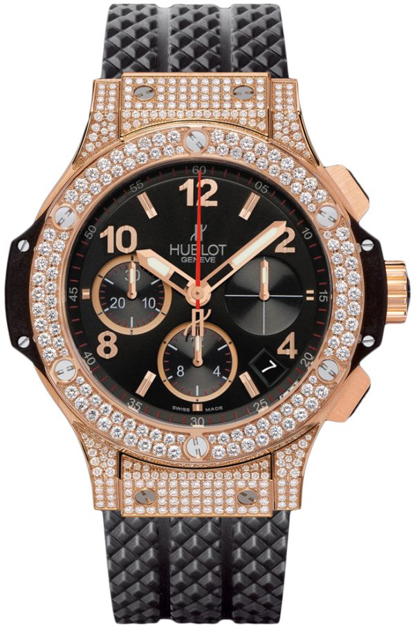 hublot herrklocka 341.px.130.rx.174 big bang 41 mm svart/gummi ø41 mm
