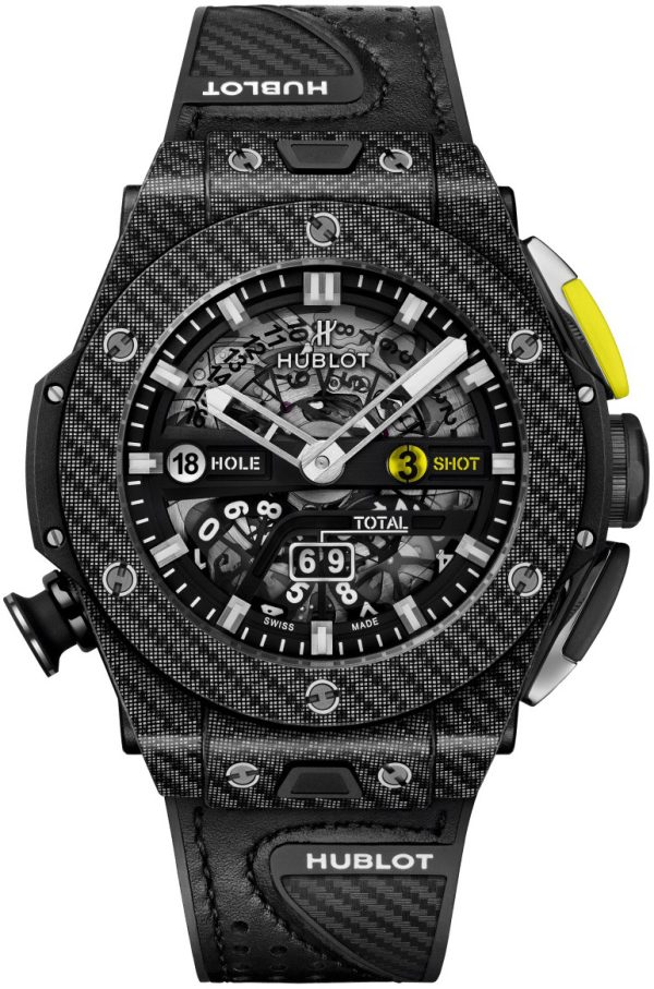 hublot herrklocka 416.yt.1120.vr big bang 45mm svart/läder ø45 mm