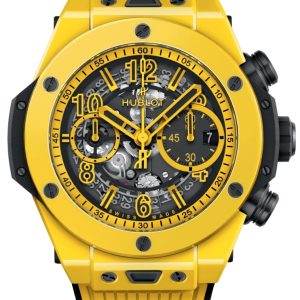 Hublot Herrklocka 421.CY.471Y.RX Big Bang 44mm Unico Gul/Gummi Ø44 mm