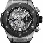 hublot herrklocka 421.nm.1170.rx big bang 44mm svart/gummi ø44 mm