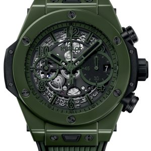 Hublot Herrklocka 441.GX.5210.RX Big Bang 42mm Unico Grön/Gummi Ø42