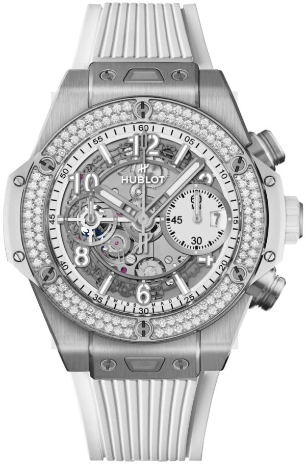 hublot herrklocka 441.ne.2011.rw.1104 big bang 42mm vit/gummi ø42 mm