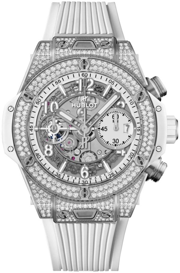 hublot herrklocka 441.ne.2011.rw.1704 big bang 42mm vit/gummi ø42 mm