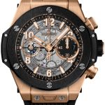 hublot herrklocka 441.om.1181.rx big bang 42mm svart/gummi ø42 mm