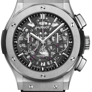Hublot Herrklocka 525.NX.0170.RX Classic Fusion Aerofusion Grå/Gummi