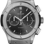 hublot herrklocka 541.nx.7070.rx classic fusion grå/gummi ø42 mm