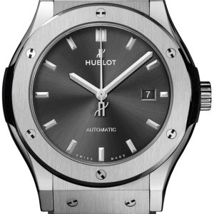 Hublot Herrklocka 542.NX.7071.RX Classic Fusion Grå/Gummi Ø42 mm