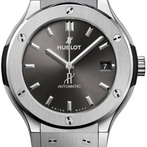 Hublot Herrklocka 565.NX.7071.RX Classic Fusion Grå/Gummi Ø38 mm