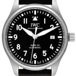 iwc herrklocka iw328201 pilots svart/läder ø40 mm
