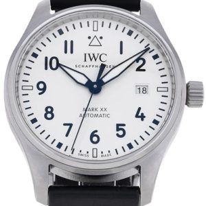 IWC Herrklocka IW328207 Pilots Silverfärgad/Läder Ø40 mm