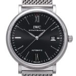 iwc herrklocka iw356506 portofino svart/stål ø40 mm