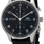 iwc herrklocka iw371609 portuguese svart/läder ø41 mm