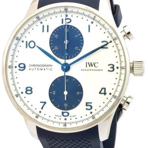 IWC Herrklocka IW371620 Portugieser Vit/Gummi Ø41 mm