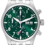 iwc herrklocka iw388104 pilots grön/stål ø41 mm