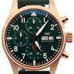 iwc herrklocka iw388110 pilots grön/gummi ø41 mm