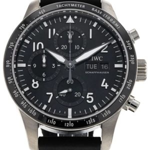 IWC Herrklocka IW388305 Pilots Svart/Gummi Ø41 mm