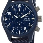 iwc herrklocka iw389404 pilots blå/gummi ø41.9 mm