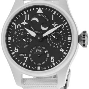 IWC Herrklocka IW503008 Big Pilot Svart/Gummi Ø46.5 mm