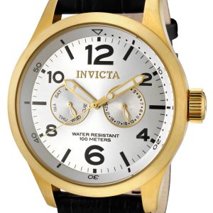 Invicta Herrklocka 12172 Specialty Silverfärgad/Läder Ø48 mm