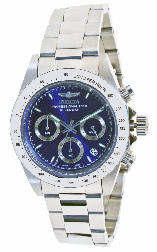 invicta herrklocka 14382 speedway blå/stål ø39.5 mm
