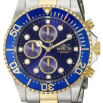 invicta herrklocka 1773 pro diver blå/guldtonat stål ø43 mm