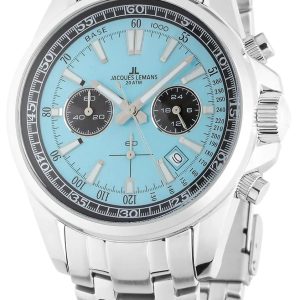 Jacques Lemans Herrklocka 1-2117ZB Liverpool Blå/Stål Ø44 mm