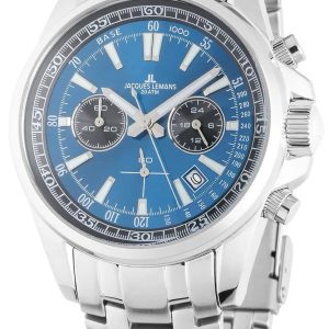 Jacques Lemans Herrklocka 1-2117ZC Liverpool Blå/Stål Ø44 mm