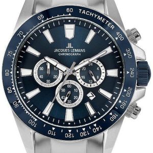 Jacques Lemans Herrklocka 1-2140F Liverpool Blå/Stål Ø48 mm