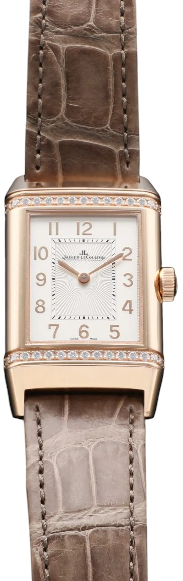 jaeger lecoultre damklocka 2572570 reverso classic vit/läder