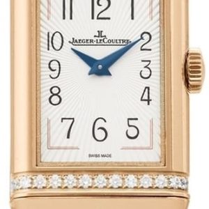 Jaeger LeCoultre Damklocka 3342520 Reverso Silverfärgad/Läder