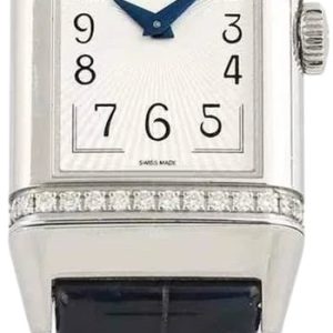 Jaeger LeCoultre Damklocka 3348420 Reverso Silverfärgad/Läder