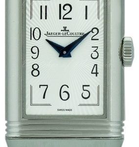Jaeger LeCoultre Damklocka 3358420 Reverso Silverfärgad/Läder