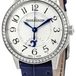 jaeger lecoultre damklocka 3468430 rendez-vous silverfärgad/läder
