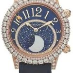 jaeger lecoultre damklocka 3522471 rendez-vous blå/läder ø36 mm