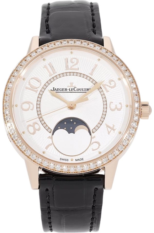 jaeger lecoultre damklocka 3572430 rendez-vous silverfärgad/läder
