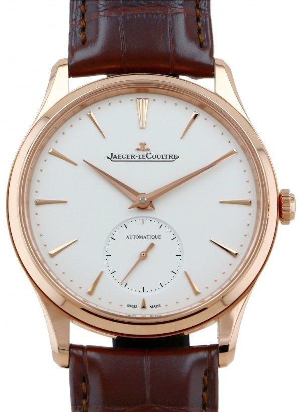 jaeger lecoultre herrklocka 1212510 master ultra thin beige/läder