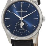 jaeger lecoultre herrklocka 1368480 master ultra thin blå/läder