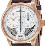 jaeger lecoultre herrklocka 6012421 duometre silverfärgad/läder