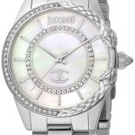 just cavalli damklocka jc1l095m0245 vit/stål ø32 mm