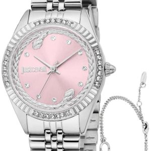 Just Cavalli Damklocka JC1L361M0045 Vittoria Glam Rosa/Stål Ø32 mm