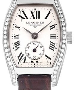 Longines Damklocka L2.175.0.71.5 Evidenza Silverfärgad/Läder