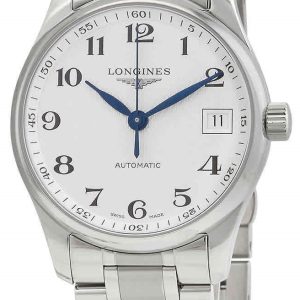 Longines Damklocka L2.357.4.78.6 Master Silverfärgad/Stål Ø34 mm