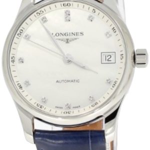 Longines Damklocka L2.357.4.87.0 Master Vit/Läder Ø34 mm
