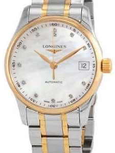 Longines Damklocka L2.357.5.87.7 Master Collection Vit/18 karat gult