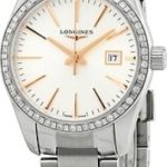 longines damklocka l2.386.0.72.6 conquest classic silverfärgad/stål