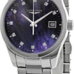 longines damklocka l2.386.4.88.6 conquest classic blå/stål ø29.5 mm