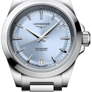 Longines Damklocka L3.430.4.92.6 Conquest Blå/Stål Ø34 mm