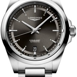 Longines Damklocka L3.720.4.52.6 Conquest Svart/Stål Ø38 mm