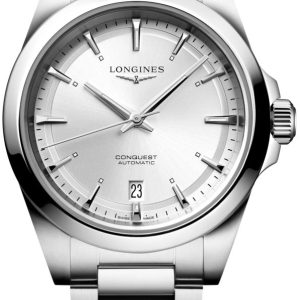 Longines Damklocka L3.720.4.72.6 Conquest Silverfärgad/Stål Ø38 mm